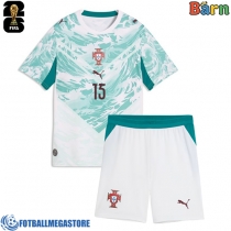 Fotballdrakt Barn Portugal Joao Neves #15 Bortedraktsett VM 2026 Kortermet (+ Korte bukser)